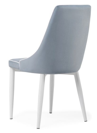 Стул на металлокаркасе Kora 1 light blue / white — фото 4