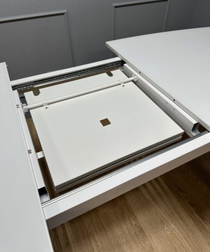 Стол Kenner SL1600 белый/стекло белое глянец — фото 8