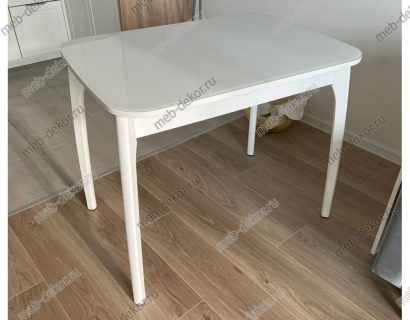 Стол DikLine М40 белый/стекло белое optiwhite — фото 5