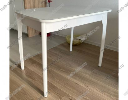 Стол DikLine М40 белый/стекло белое optiwhite — фото 6