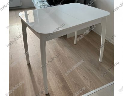 Стол DikLine М40 белый/стекло белое optiwhite — фото 2
