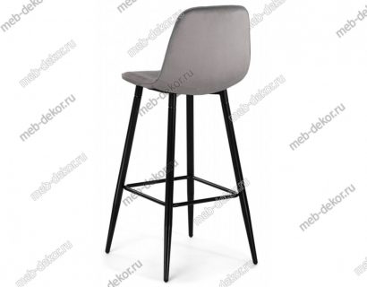 Барный стул Capri light gray / black — фото 3