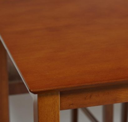 Обеденный комплект эконом Hudson Dining Set (стол + 4 стула) Espresso, ткань кор.-золотистая — фото 4