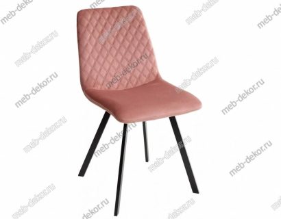 Обеденная группа STORK дуб канзас/графит и 4 стула DAIQUIRI BLUVEL-52 PINK, велюр — фото 2