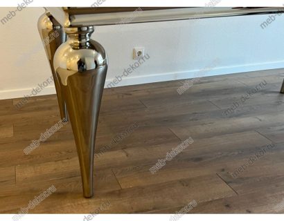 Стеклянный стол Vase белый — фото 3