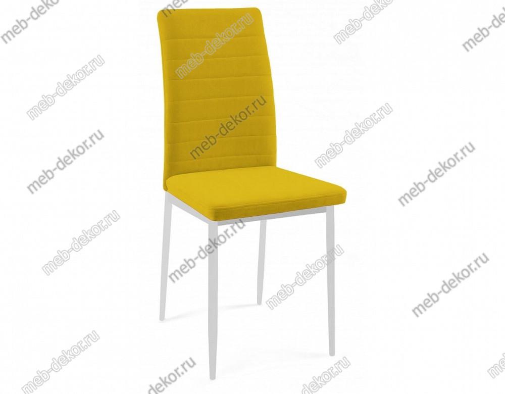 Стул DikLine ТЕКС каркас белый/ B16 YELLOW
