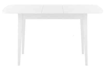 Стол DikLine M120 белый/стекло белое сатин optiwhite/ опоры ММ белые — фото 3