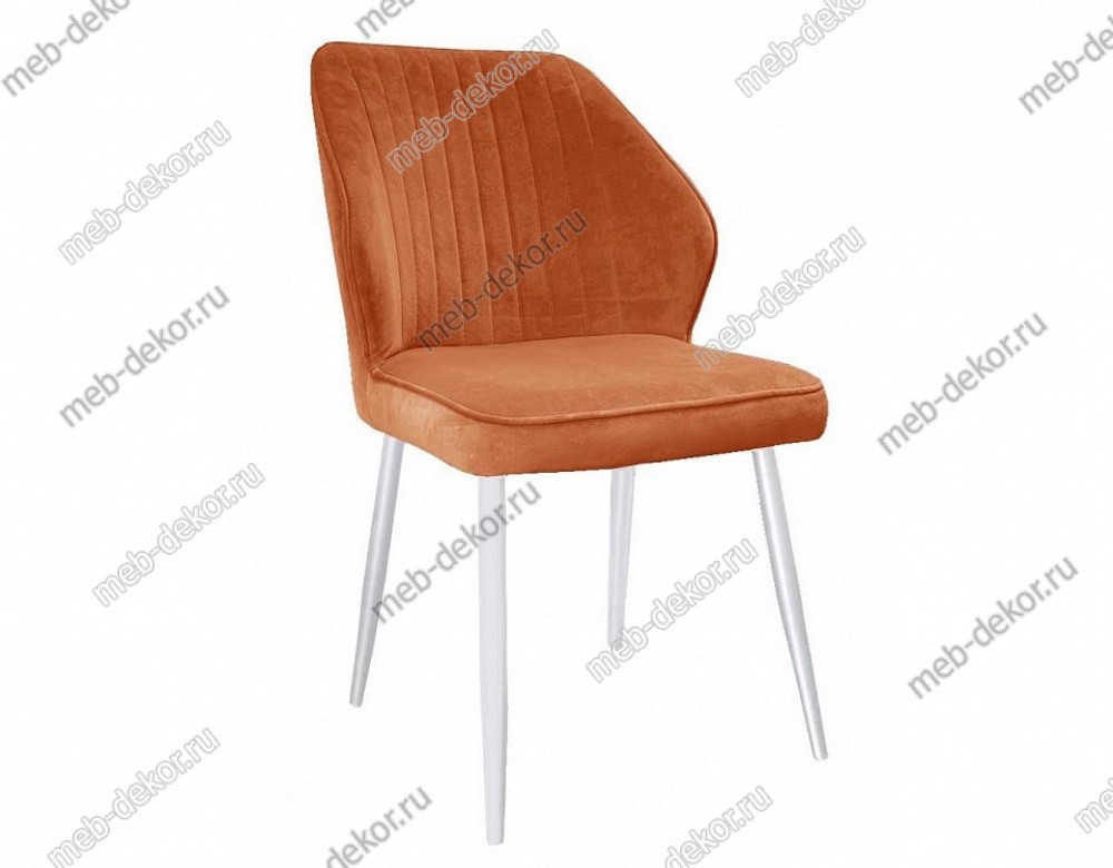 Стул DikLine 222 B17 TERRACOTTA, ножки белые