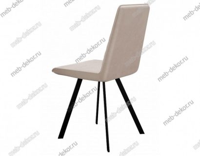 Обеденная группа ZB120 дуб бардолино и 4 стула 202 B03 BEIGE, ножки черные — фото 2