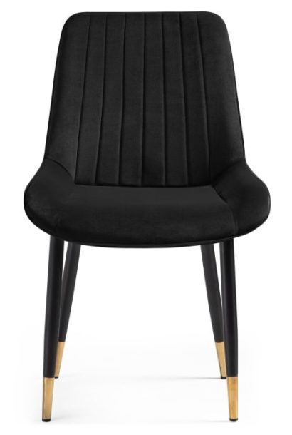Стул на металлокаркасе Seda 1 black / gold / black — фото 4