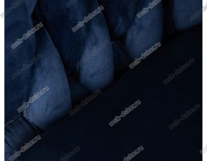Стул барный DOBRIN MARCEL CHROME синий велюр — фото 2