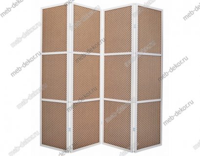 Ширма Gloria-4 (каркас белый/ вставка орех) — фото 2