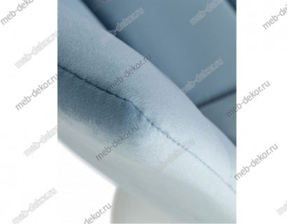 Стул барный DOBRIN TAILOR WHITE пудрово-голубой велюр (MJ9-74) — фото 2