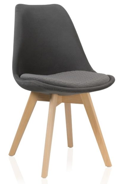 Деревянный стул Bonuss dark gray / wood — фото 1