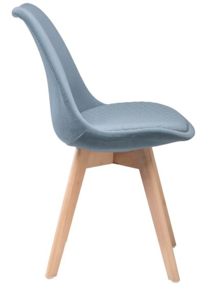 Деревянный стул Bonuss light blue / wood — фото 4