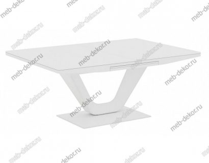 Стол Концепт 1370/1770 х 800 (автомат, белый, ст-ца мат., Е, основание керамопласт) (3 уп.) — фото 1