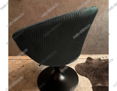 Кресло DOBRIN EDISON BLACK / арт. LM-8600_BlackBase зеленый велюр (1922-9) — фото 5
