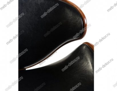 Стул барный DOBRIN KARTER LMZ-4905 BLACK Black base коричневое дерево, черный — фото 2