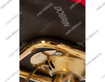 Стул барный DOBRIN CHARLY GOLD, красный велюр (MJ9-45) — фото 7