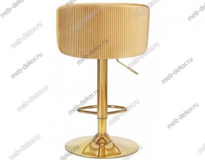 Стул барный DOBRIN DARCY GOLD LM-5025_GoldBase песочный велюр (1922-3) — фото 3