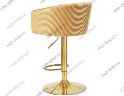 Стул барный DOBRIN DARCY GOLD LM-5025_GoldBase песочный велюр (1922-3) — фото 2