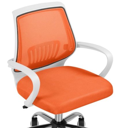 Компьютерное кресло Ergoplus orange / white — фото 2