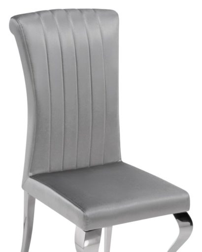 Стул на металлокаркасе Lund dark grey / steel — фото 3