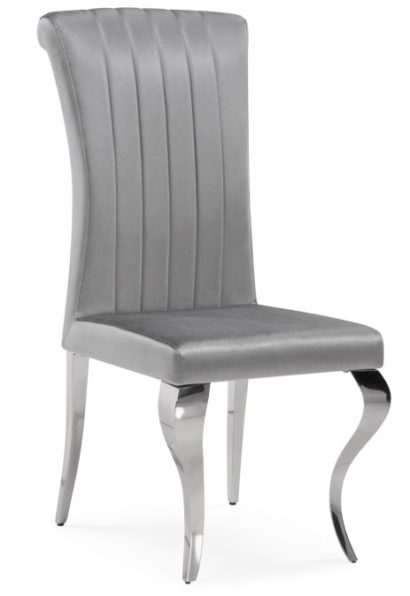 Стул на металлокаркасе Lund dark grey / steel — фото 1
