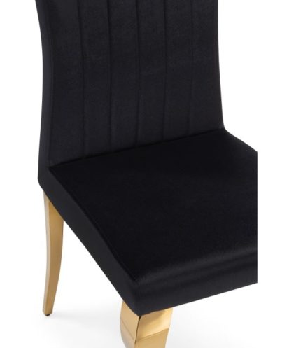 Стул на металлокаркасе Lund black / gold — фото 3