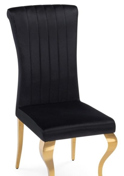 Стул на металлокаркасе Lund black / gold — фото 6
