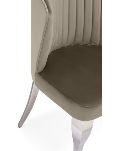 Стул на металлокаркасе Edwin light beige / steel — фото 3