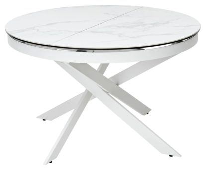 СТОЛ TRENTO 120 HIGH GLOSS STATUARIO КЕРАМИКА — фото 1
