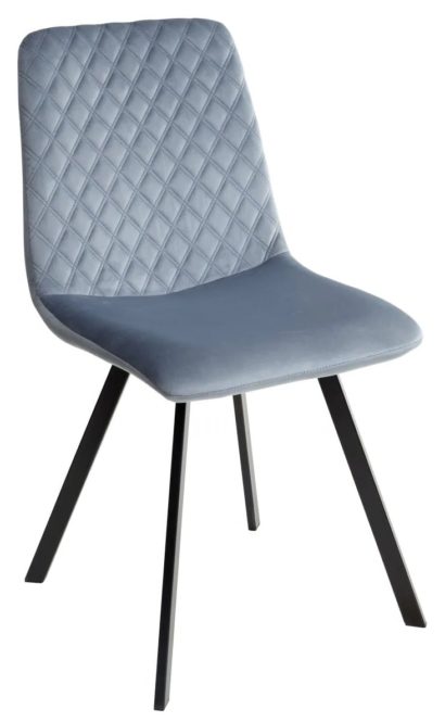 Стул DAIQUIRI BLUVEL-06 BLUE, велюр — фото 1
