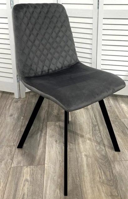 Стул DAIQUIRI BLUVEL-14 GREY, велюр — фото 3
