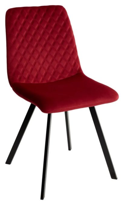Стул DAIQUIRI BLUVEL-59 BERRY, велюр — фото 1