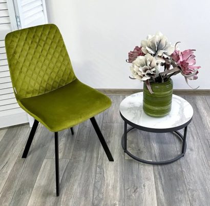 Стул DAIQUIRI BLUVEL-75 OLIVA, велюр — фото 2