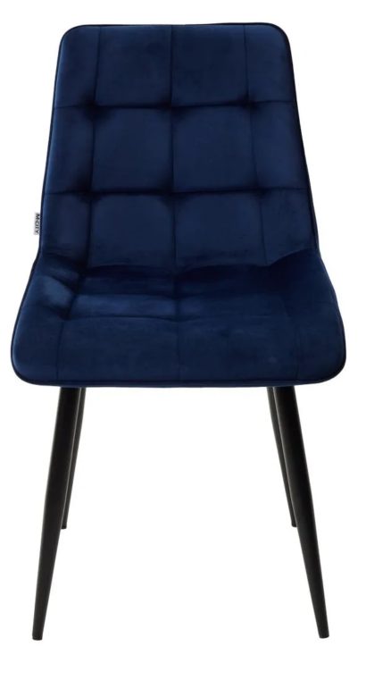 Стул CHIC BLUVEL-86 NAVY BLUE / черный каркас — фото 2
