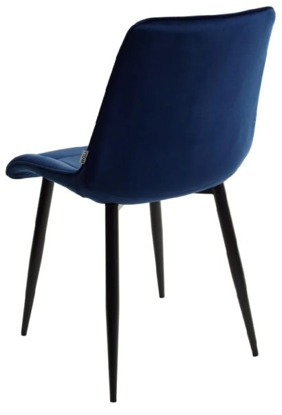 Стул CHIC BLUVEL-86 NAVY BLUE / черный каркас — фото 3