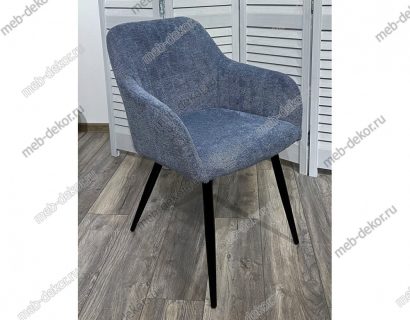 Стул BRANDY WZ2042-16 бледно-васильковый/ черный каркас — фото 2