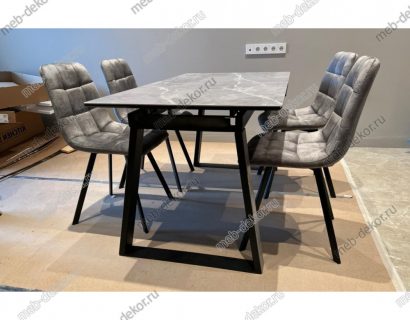 Стул CHILLI SQUARE PK6015-02 (VBP202) античный темно-серый, велюр — фото 2