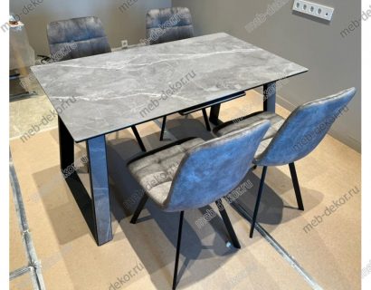 Стул CHILLI SQUARE PK6015-02 (VBP202) античный темно-серый, велюр — фото 6