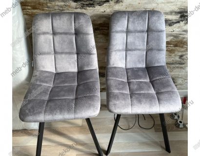 Стул CHILLI SQUARE PK6015-03 (VBP203) античный cеребристо-серый, велюр — фото 3