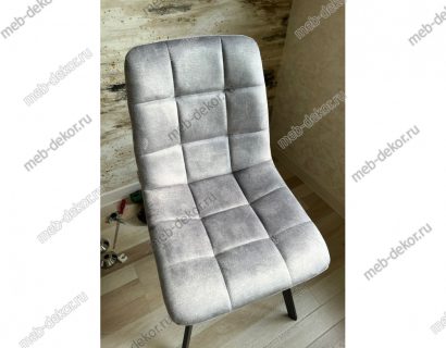 Стул CHILLI SQUARE PK6015-03 (VBP203) античный cеребристо-серый, велюр — фото 2