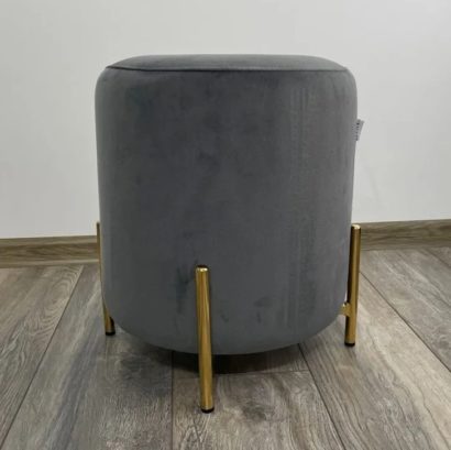 Пуф для гостиной RICE BLUVEL-14 GREY / GOLD — фото 3