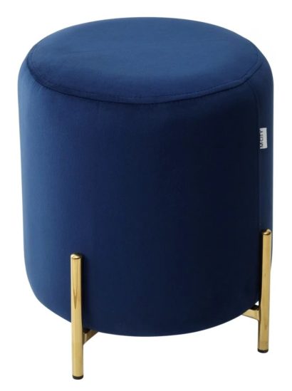 Пуф для гостиной RICE BLUVEL-86 NAVY BLUE / GOLD — фото 2