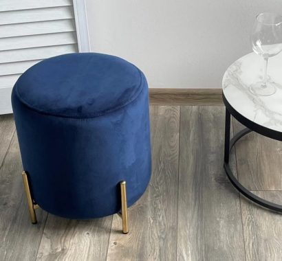 Пуф для гостиной RICE BLUVEL-86 NAVY BLUE / GOLD — фото 3