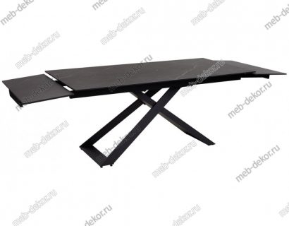 Стол LIVORNO 180 MATT BLACK MARBLE SINTERED STONE/ BLACK — фото 9