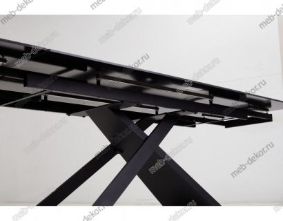 Стол LIVORNO 180 MATT BLACK MARBLE SINTERED STONE/ BLACK — фото 6