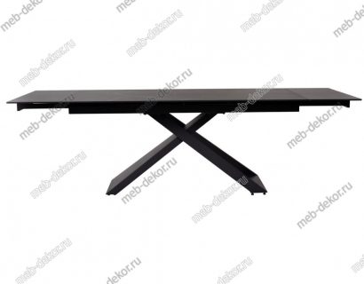 Стол LIVORNO 180 MATT BLACK MARBLE SINTERED STONE/ BLACK — фото 3