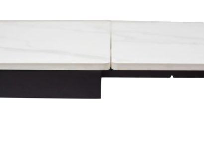 Стол ЛИВОРНО (LIVORNO) 180 цвет БЕЛЫЙ МРАМОР (MATT WHITE MARBLE SOLID CERAMIC) / ЧЕРНЫЙ, ®DISAUR — фото 5